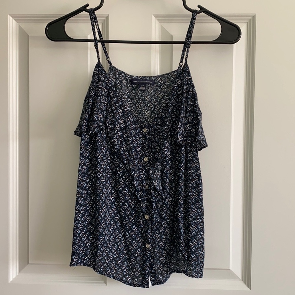 American Eagle Button Tank Top
